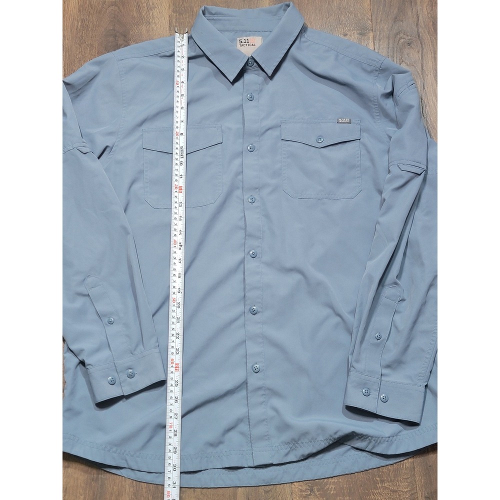 5.11 Tactical Long Sleeve Button Up Shirt Men's US Extra Large Gray‎